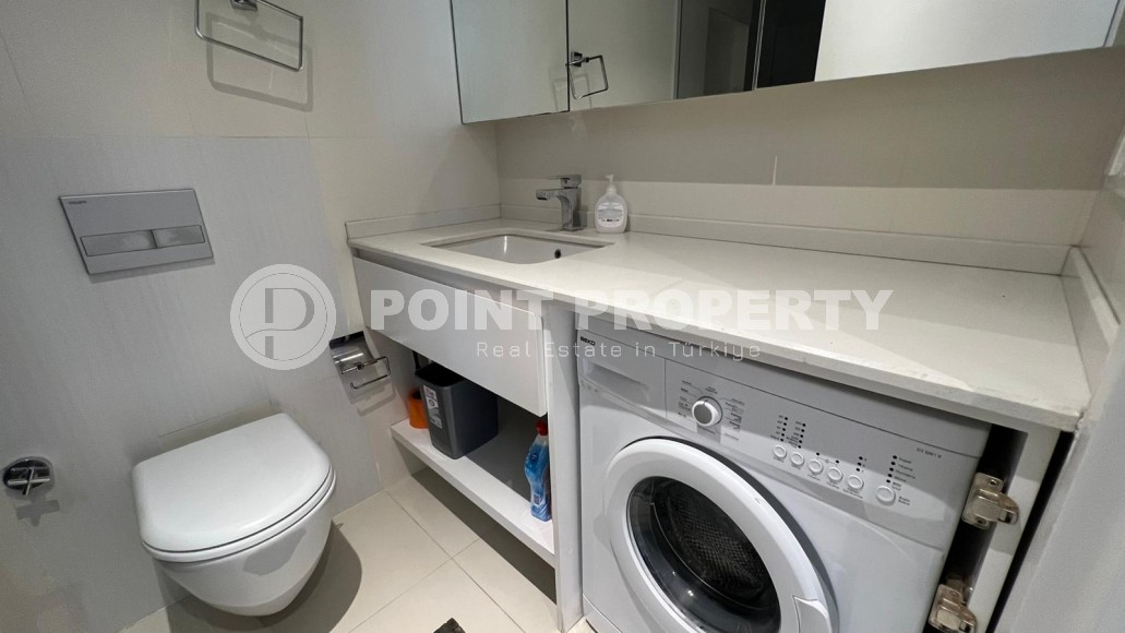 Стильная квартира с современным дизайном на 1-м этаже в жилом комплексе 2017 года постройки, в центре района Оба-id-5309-фото-8