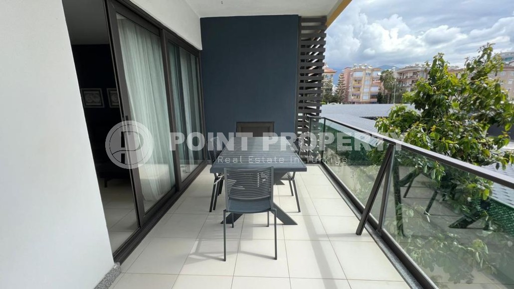 Стильная квартира с современным дизайном на 1-м этаже в жилом комплексе 2017 года постройки, в центре района Оба-id-5309-фото-9