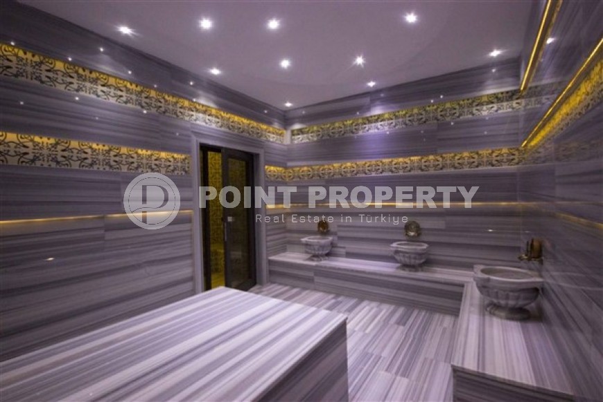 Стильная квартира с современным дизайном на 1-м этаже в жилом комплексе 2017 года постройки, в центре района Оба-id-5309-фото-15