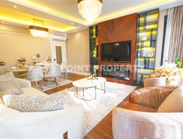 Новые благоустроенные апартаменты с тремя спальными комнатами в центральном районе города Аланья-id-5313-фото-1