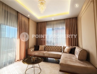 Новые благоустроенные апартаменты с тремя спальными комнатами в центральном районе города Аланья-id-5313-фото-3