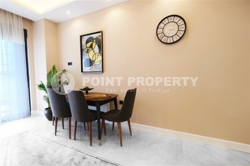 Новые благоустроенные апартаменты с тремя спальными комнатами в центральном районе города Аланья-id-5313-фото-5