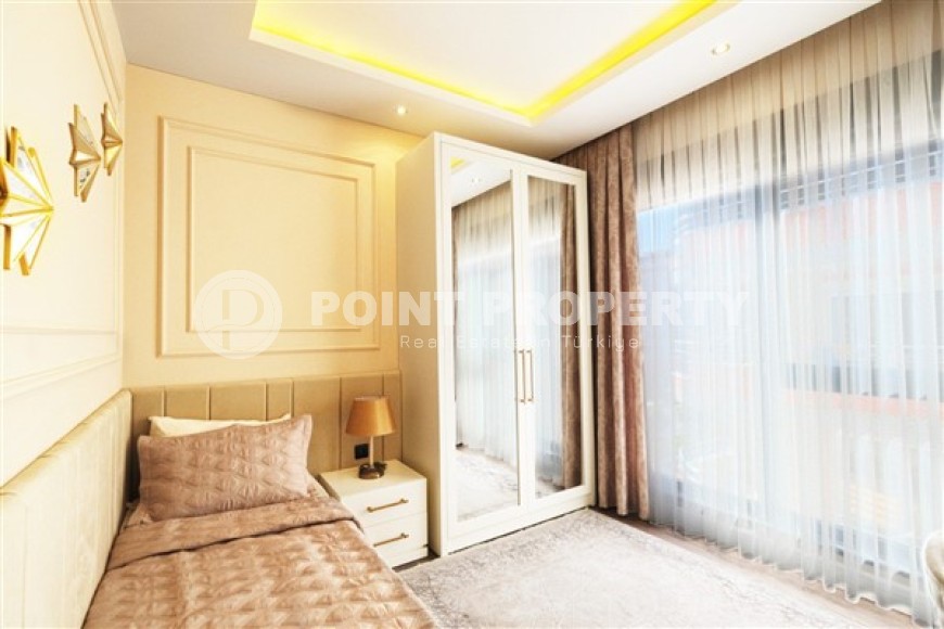 Новые благоустроенные апартаменты с тремя спальными комнатами в центральном районе города Аланья-id-5313-фото-8