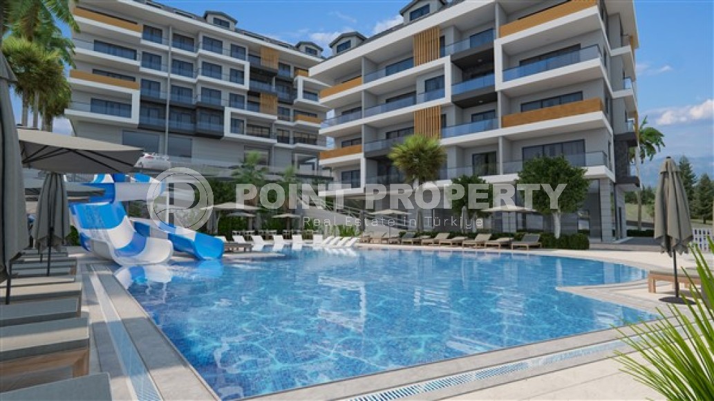 Новые благоустроенные апартаменты с тремя спальными комнатами в центральном районе города Аланья-id-5313-фото-14