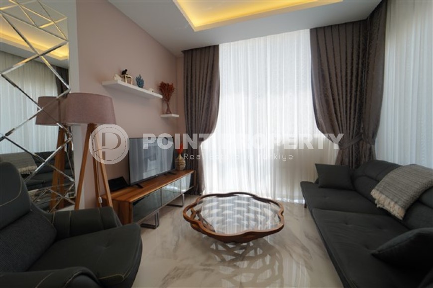 Стильные небольшие апартаменты с одной спальной комнатой, в 100 метрах от Средиземного моря, в районе города Аланья - Каргыджак-id-5315-фото-2