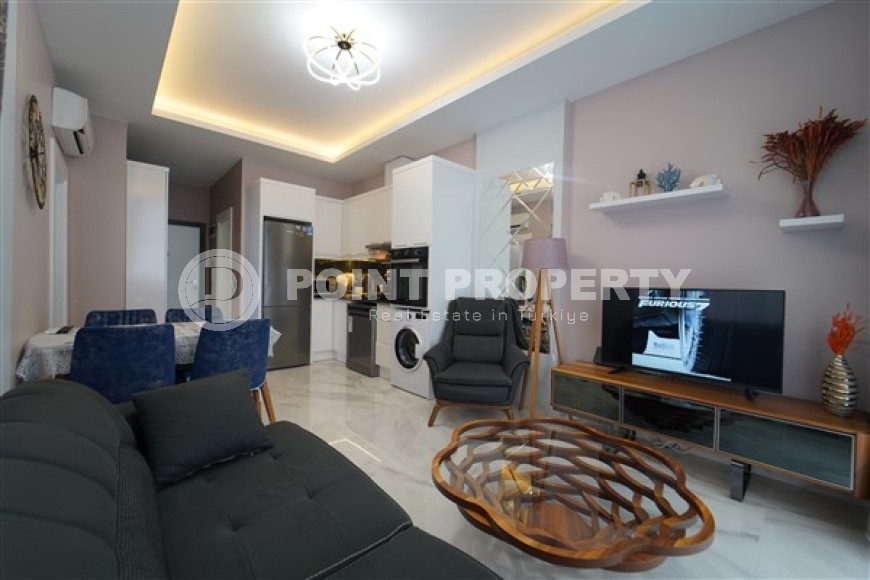 Стильные небольшие апартаменты с одной спальной комнатой, в 100 метрах от Средиземного моря, в районе города Аланья - Каргыджак-id-5315-фото-4