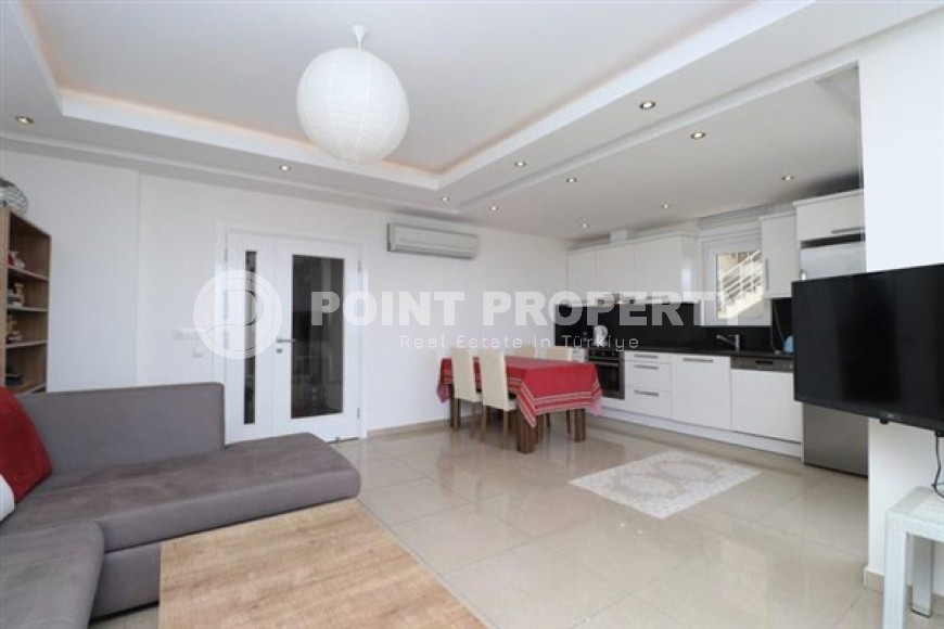 Светлые апартаменты с видом на Средиземное море, планировкой 2+1, в районе города Аланья - Конаклы-id-5327-фото-2