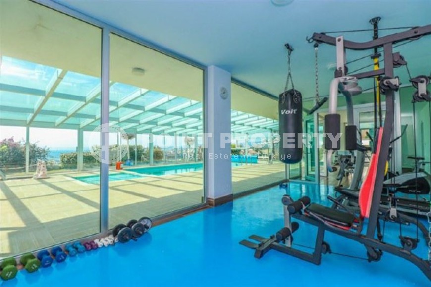 Светлые апартаменты с видом на Средиземное море, планировкой 2+1, в районе города Аланья - Конаклы-id-5327-фото-8