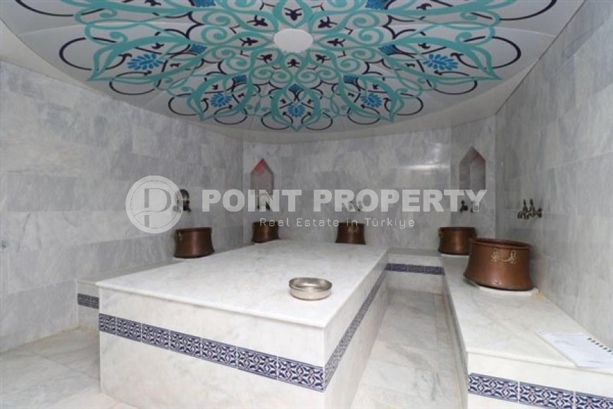 Светлые апартаменты с видом на Средиземное море, планировкой 2+1, в районе города Аланья - Конаклы-id-5327-фото-11