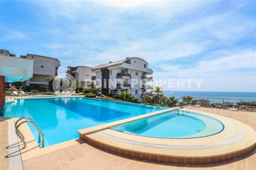 Светлые апартаменты с видом на Средиземное море, планировкой 2+1, в районе города Аланья - Конаклы-id-5327-фото-14