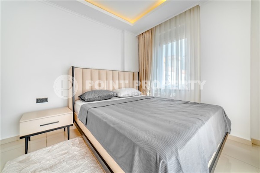 Стильные апартаменты с двумя спальными комнатами в районе пляжа Клеопатра, в центре города Аланья-id-5331-фото-6