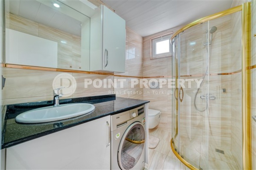 Стильные апартаменты с двумя спальными комнатами в районе пляжа Клеопатра, в центре города Аланья-id-5331-фото-8