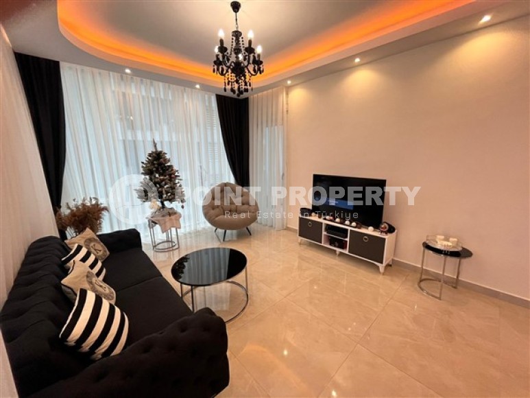 Bright furnished apartment with two bedrooms, in a modern residential complex near the Mediterranean Sea, in the Mahmutlar area-id-5360-photo-4