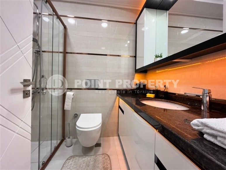 Bright furnished apartment with two bedrooms, in a modern residential complex near the Mediterranean Sea, in the Mahmutlar area-id-5360-photo-7