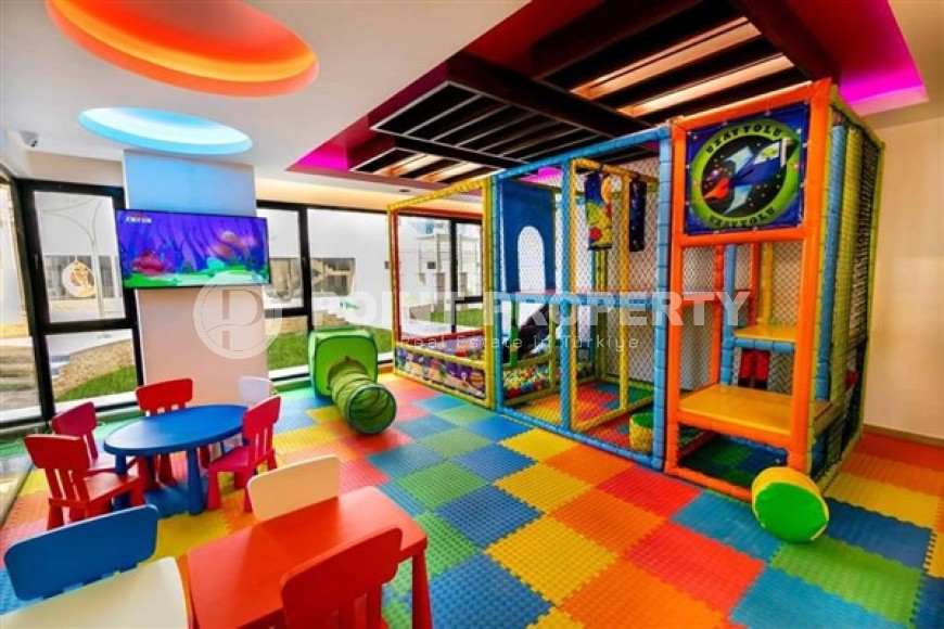 Bright furnished apartment with two bedrooms, in a modern residential complex near the Mediterranean Sea, in the Mahmutlar area-id-5360-photo-12