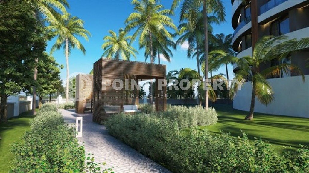 Апартаменты с одной спальной комнатой в жилом комплексе на завершающем этапе строительства, в районе города Аланья - Авсаллар-id-5362-фото-4