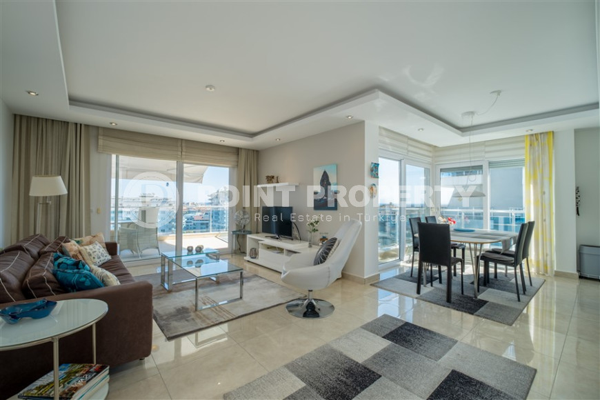 Трехкомнатный пентхаус 125м2 в комплексе с развитой инфраструктурой, центральный район Джикджилли, высокая кадастровая стоимость, вид на горы и море-id-1424-фото-2