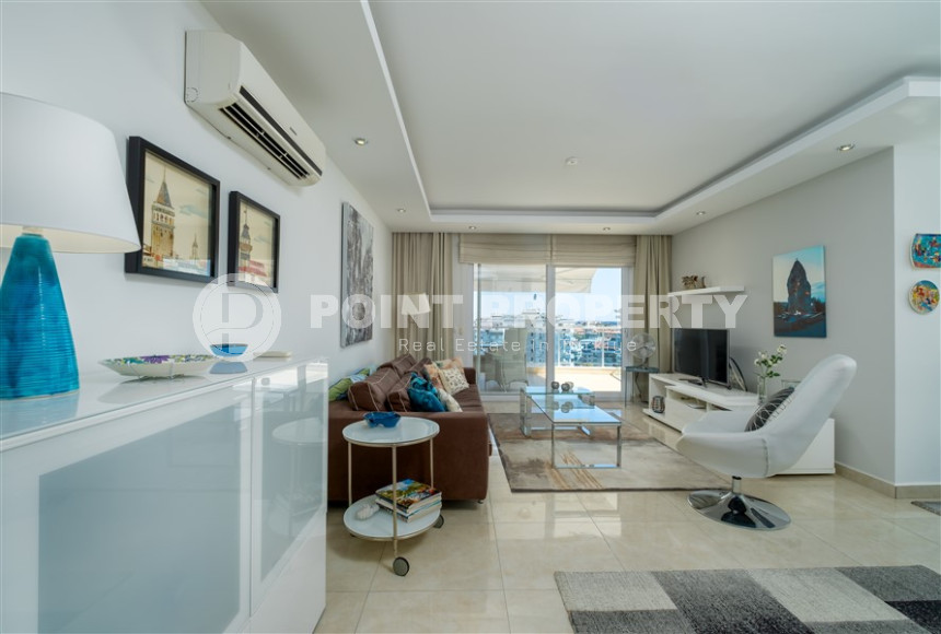 Трехкомнатный пентхаус 125м2 в комплексе с развитой инфраструктурой, центральный район Джикджилли, высокая кадастровая стоимость, вид на горы и море-id-1424-фото-3