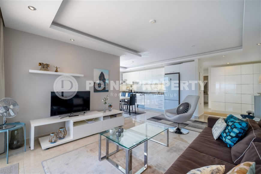 Трехкомнатный пентхаус 125м2 в комплексе с развитой инфраструктурой, центральный район Джикджилли, высокая кадастровая стоимость, вид на горы и море-id-1424-фото-5