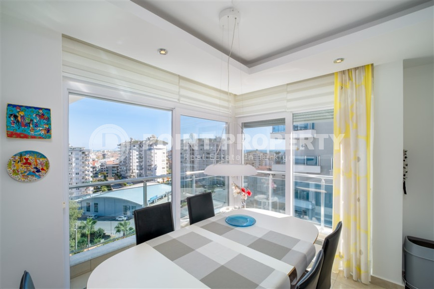 Трехкомнатный пентхаус 125м2 в комплексе с развитой инфраструктурой, центральный район Джикджилли, высокая кадастровая стоимость, вид на горы и море-id-1424-фото-6