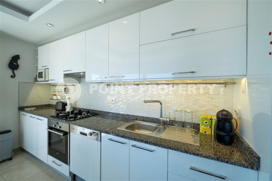 Трехкомнатный пентхаус 125м2 в комплексе с развитой инфраструктурой, центральный район Джикджилли, высокая кадастровая стоимость, вид на горы и море-id-1424-фото-8