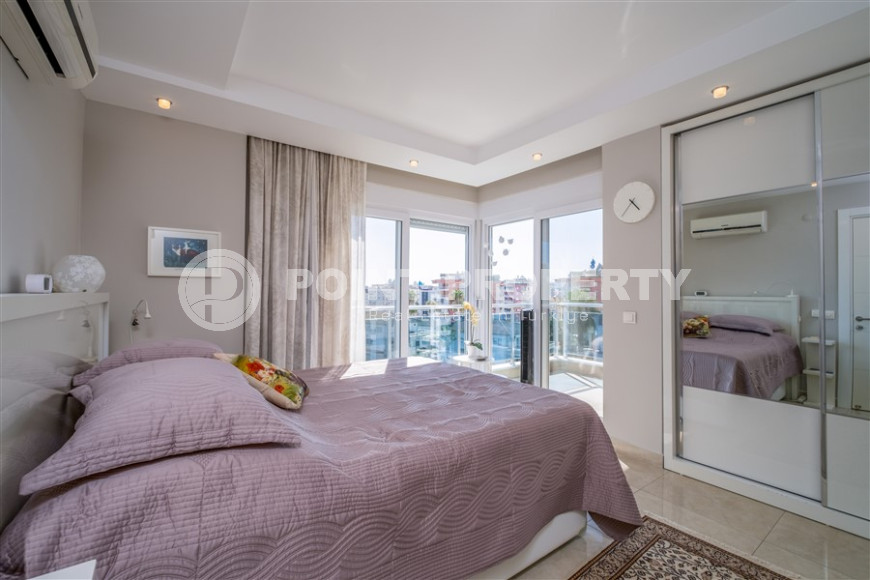 Трехкомнатный пентхаус 125м2 в комплексе с развитой инфраструктурой, центральный район Джикджилли, высокая кадастровая стоимость, вид на горы и море-id-1424-фото-10