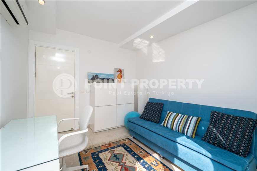 Трехкомнатный пентхаус 125м2 в комплексе с развитой инфраструктурой, центральный район Джикджилли, высокая кадастровая стоимость, вид на горы и море-id-1424-фото-13