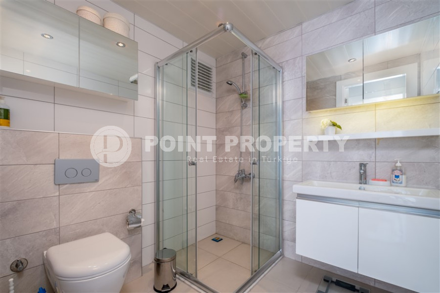 Трехкомнатный пентхаус 125м2 в комплексе с развитой инфраструктурой, центральный район Джикджилли, высокая кадастровая стоимость, вид на горы и море-id-1424-фото-15