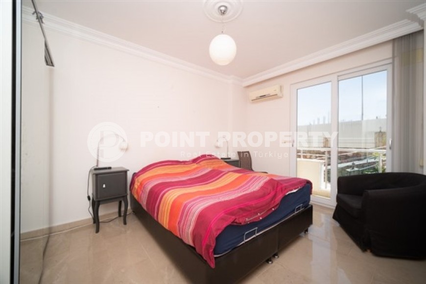 Двухуровневые апартаменты с двумя спальными комнатами и видом на Средиземное море, в районе Конаклы-id-5373-фото-6