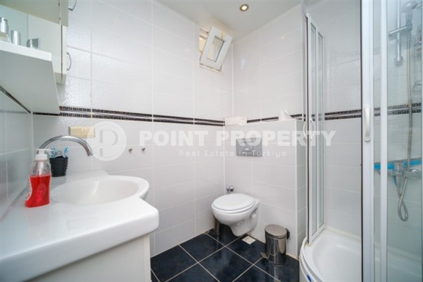 Двухуровневые апартаменты с двумя спальными комнатами и видом на Средиземное море, в районе Конаклы-id-5373-фото-10