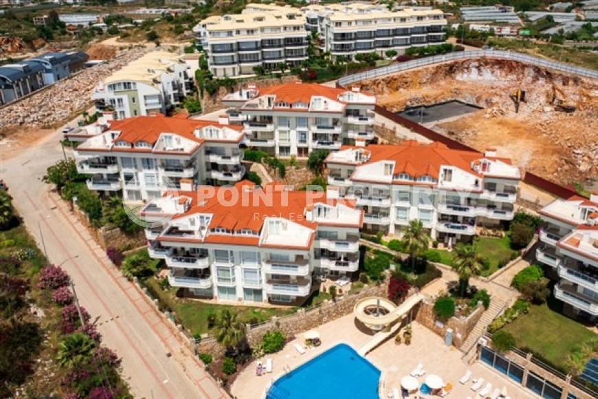 Двухуровневые апартаменты с двумя спальными комнатами и видом на Средиземное море, в районе Конаклы-id-5373-фото-20