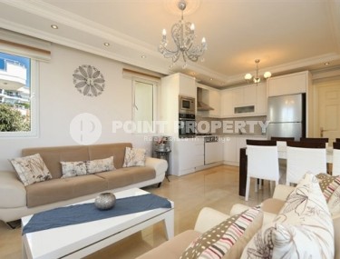 Двухуровневые апартаменты с тремя спальными комнатами и видовой террасой, рядом с морем в районе Конаклы-id-5380-фото-4