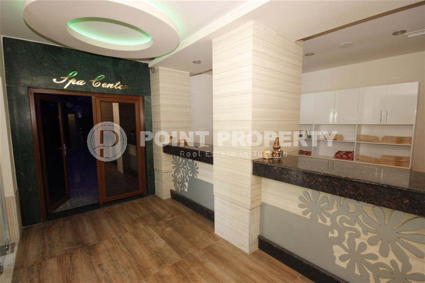 Трехкомнатный пентхаус 125м2 в комплексе с развитой инфраструктурой, центральный район Джикджилли, высокая кадастровая стоимость, вид на горы и море-id-1424-фото-36