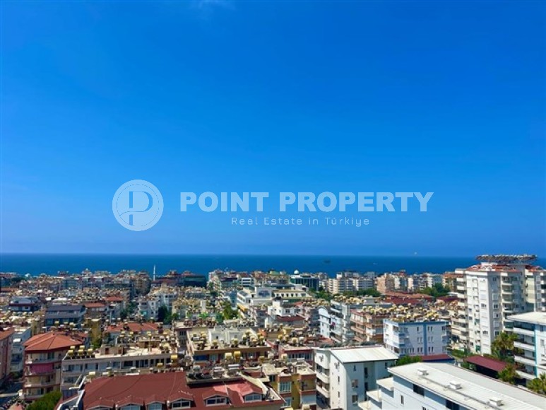 Атмосферный дуплекс 3+1 на 10-м этаже с мансардой с роскошным панорамным видом на море и горы-id-5386-фото-16