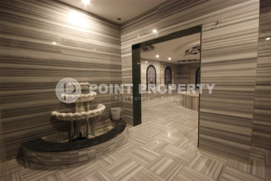 Трехкомнатный пентхаус 125м2 в комплексе с развитой инфраструктурой, центральный район Джикджилли, высокая кадастровая стоимость, вид на горы и море-id-1424-фото-40