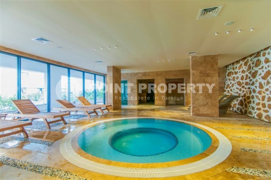 Compact cozy apartment 1+1, with a total area of 55 m2, 450 meters from the sea, in a picturesque, quiet area of Alanya - Kestel-id-5398-photo-8