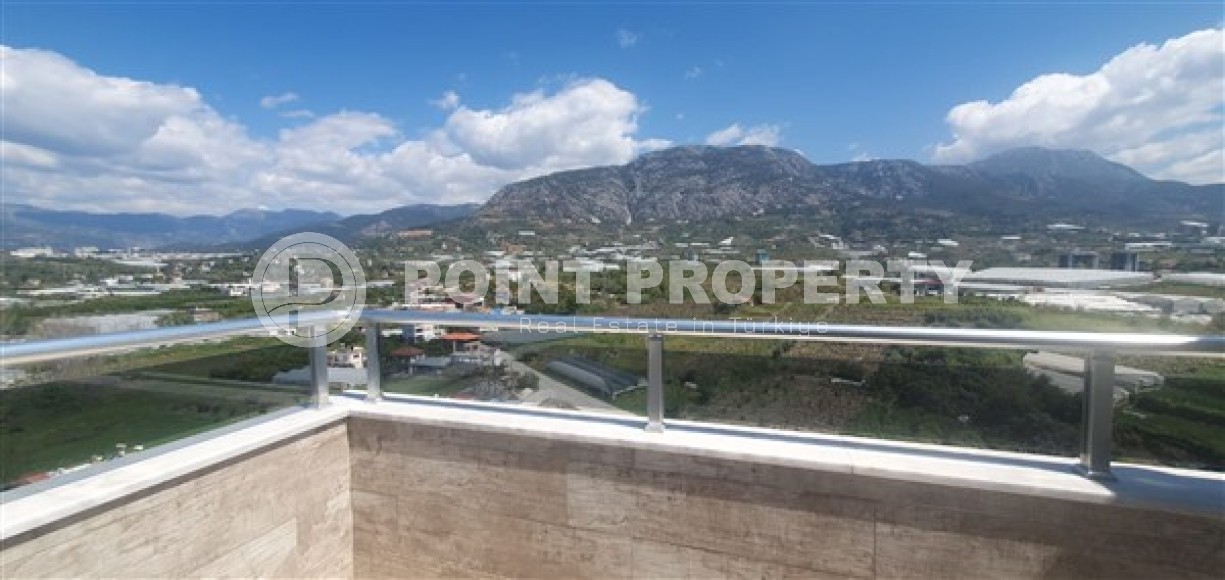 Светлые двухуровневые апартаменты с тремя спальными комнатами и видовой террасой на Торосские горы, в районе Махмутлар-id-5406-фото-9