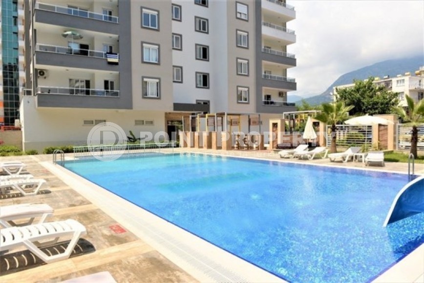 Светлые двухуровневые апартаменты с тремя спальными комнатами и видовой террасой на Торосские горы, в районе Махмутлар-id-5406-фото-12