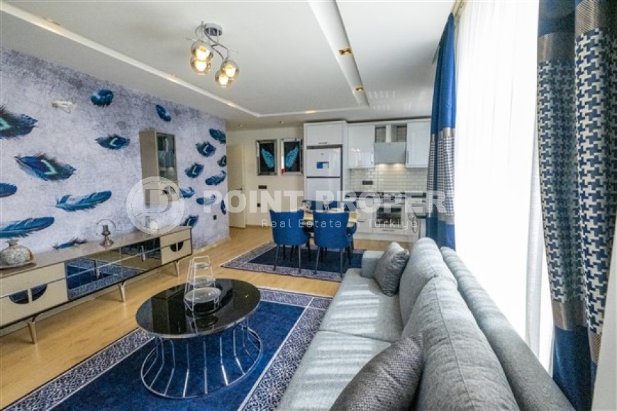 Современные меблированные апартаменты с двумя спальными комнатами, рядом с морем, в районе города Аланья - Каргыджак-id-5415-фото-3