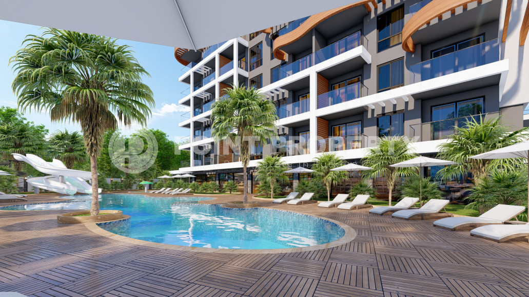 Stylish complex with panoramic views of the Mediterranean Sea in the Avsallar area. Apartments 63-142 m2-id-1001-photo-8