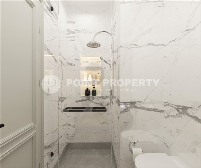 Небольшая квартира 1+1, общей площадью 50 м2, в 800 метрах от моря в престижном районе Аланьи - Кестель-id-5423-фото-5