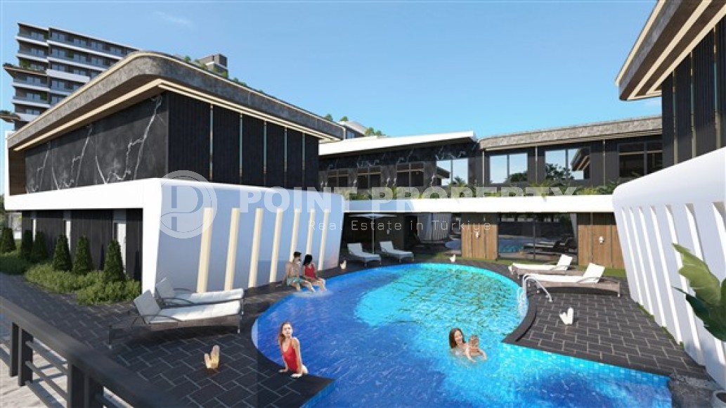 Апартаменты планировками 1+1, 1+1 с террасой, 2+1 в жилом комплексе на начальном этапе строительства, в районе города Анталия - Алтынташ-id-5425-фото-10