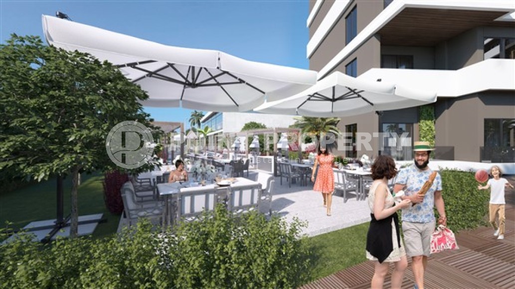 Апартаменты планировками 1+1, 1+1 с террасой, 2+1 в жилом комплексе на начальном этапе строительства, в районе города Анталия - Алтынташ-id-5425-фото-11