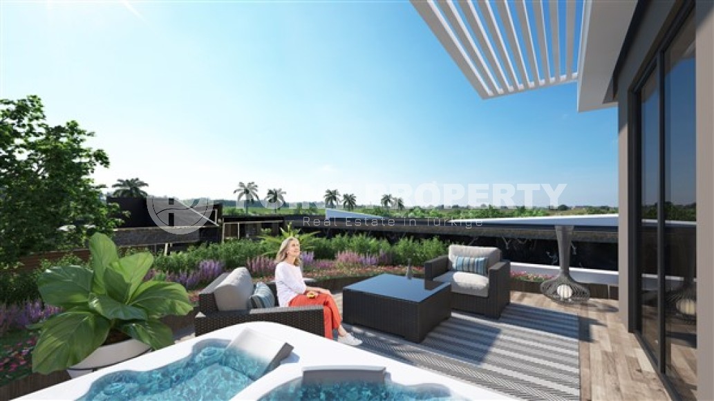 Апартаменты планировками 1+1, 1+1 с террасой, 2+1 в жилом комплексе на начальном этапе строительства, в районе города Анталия - Алтынташ-id-5425-фото-12