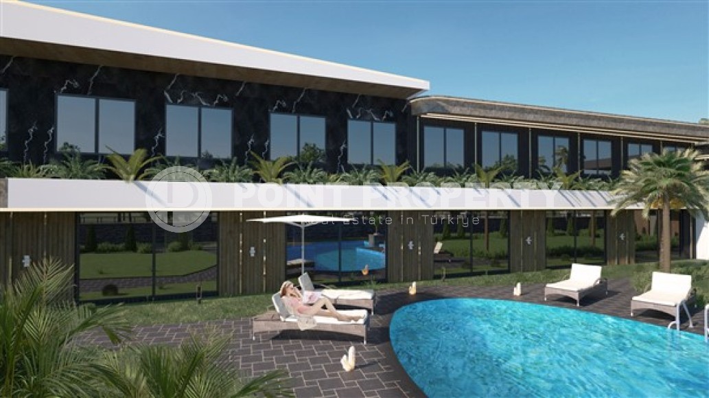 Апартаменты планировками 1+1, 1+1 с террасой, 2+1 в жилом комплексе на начальном этапе строительства, в районе города Анталия - Алтынташ-id-5425-фото-14