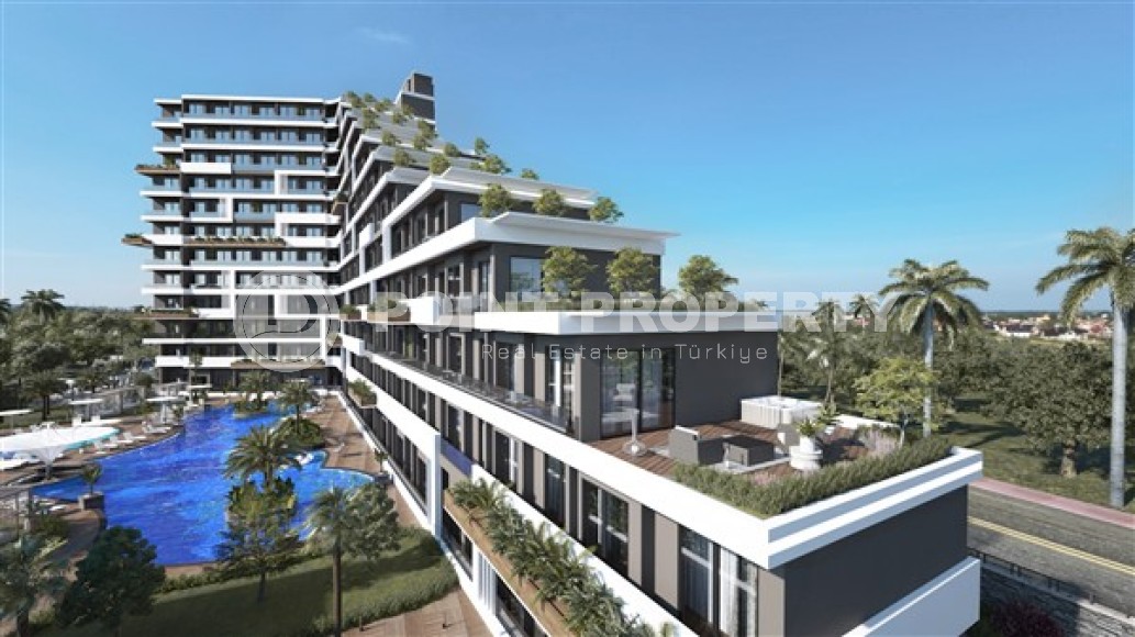 Апартаменты планировками 1+1, 1+1 с террасой, 2+1 в жилом комплексе на начальном этапе строительства, в районе города Анталия - Алтынташ-id-5425-фото-17