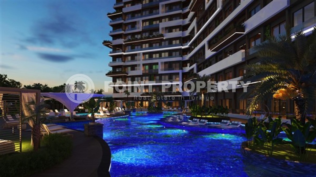 Апартаменты планировками 1+1, 1+1 с террасой, 2+1 в жилом комплексе на начальном этапе строительства, в районе города Анталия - Алтынташ-id-5425-фото-18