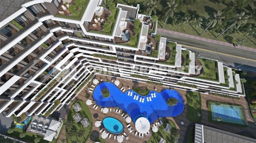 Апартаменты планировками 1+1, 1+1 с террасой, 2+1 в жилом комплексе на начальном этапе строительства, в районе города Анталия - Алтынташ-id-5425-фото-19