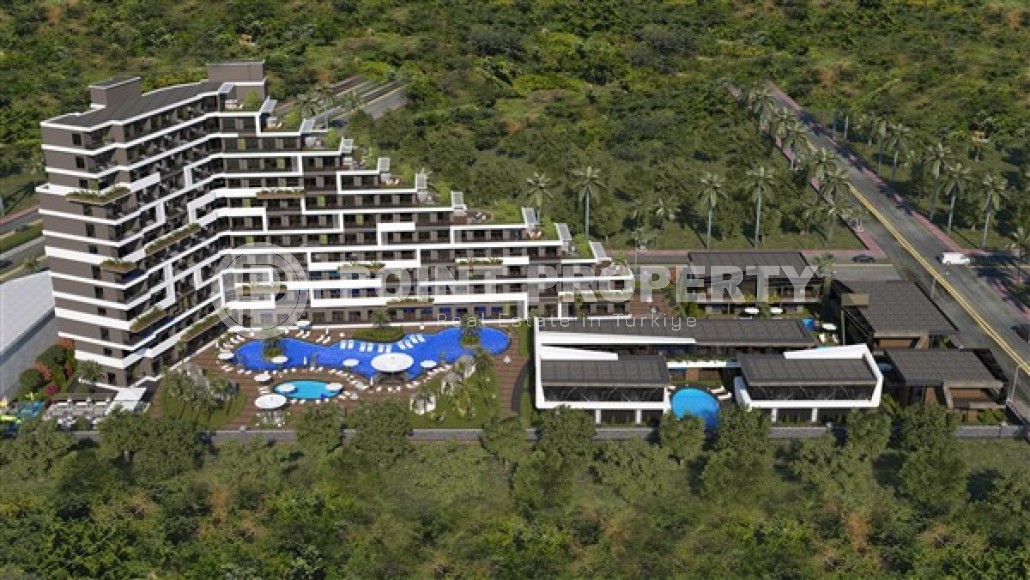 Апартаменты планировками 1+1, 1+1 с террасой, 2+1 в жилом комплексе на начальном этапе строительства, в районе города Анталия - Алтынташ-id-5425-фото-21