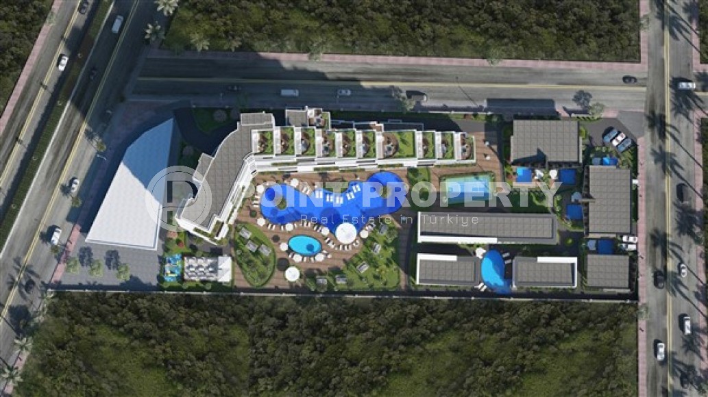 Апартаменты планировками 1+1, 1+1 с террасой, 2+1 в жилом комплексе на начальном этапе строительства, в районе города Анталия - Алтынташ-id-5425-фото-23